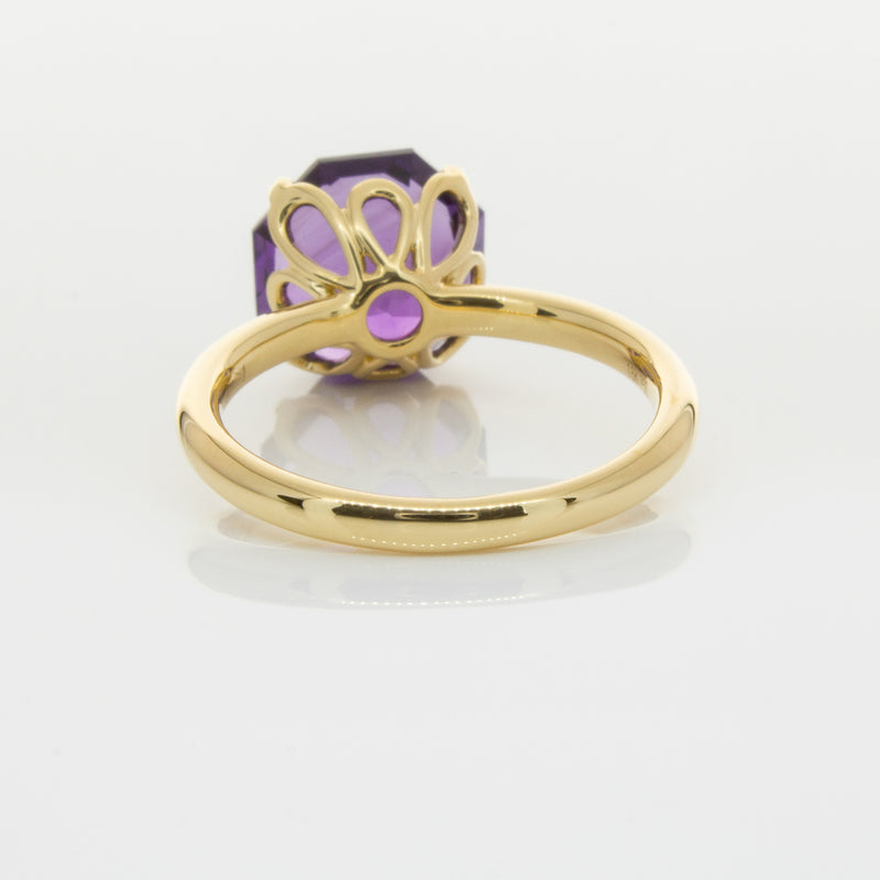 18ct Yellow Gold Amethyst Octavia Ring-Ring-Walker & Hall