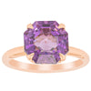 18ct Rose Gold Amethyst Octavia Ring-Ring-Walker & Hall