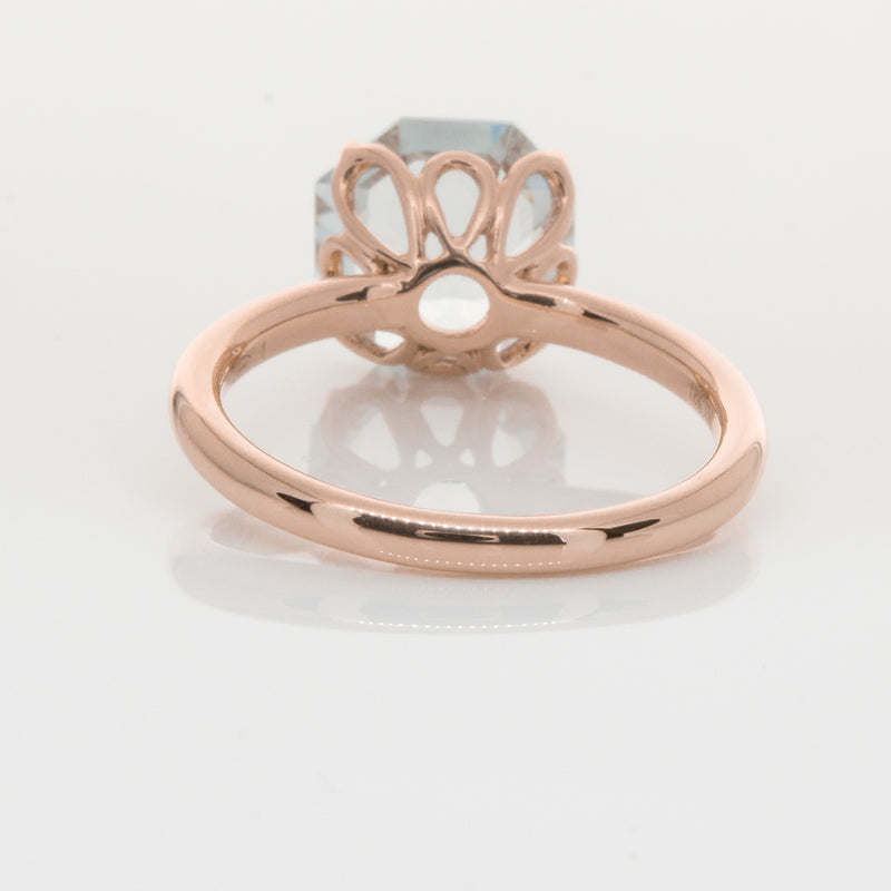 18ct Rose Gold Aquamarine Octavia Ring-Ring-Walker & Hall
