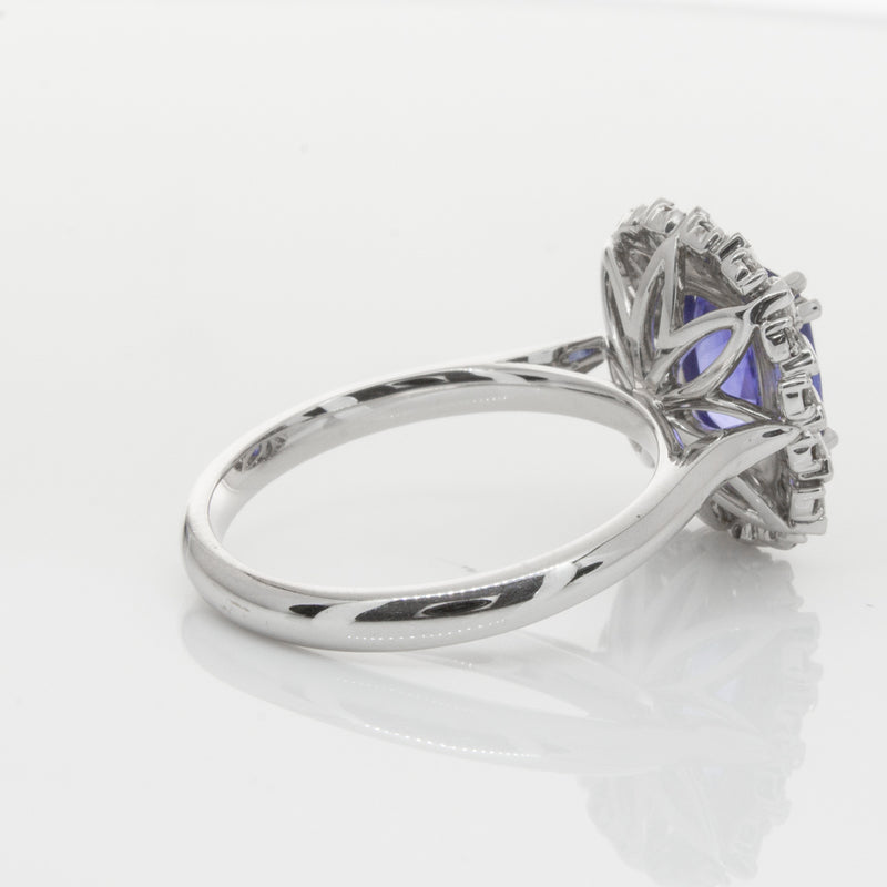18ct White Gold Sapphire & Diamond Ring-Ring-Walker & Hall
