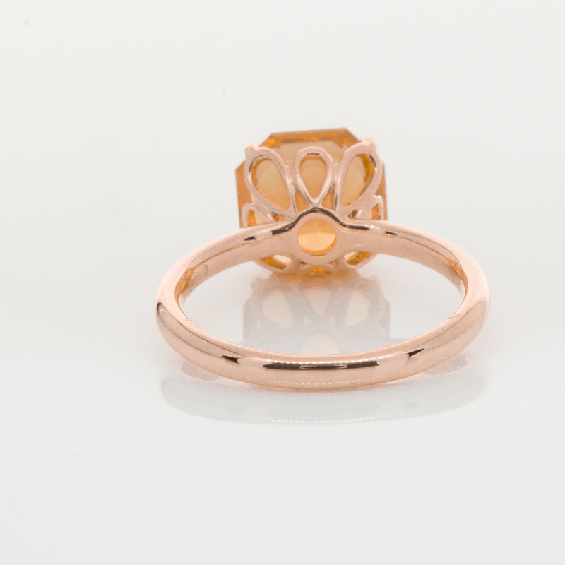 18ct Rose Gold Citrine Octavia Ring-Ring-Walker & Hall
