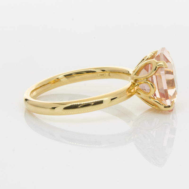 18ct Yellow Gold Morganite Octavia Ring-Ring-Walker & Hall