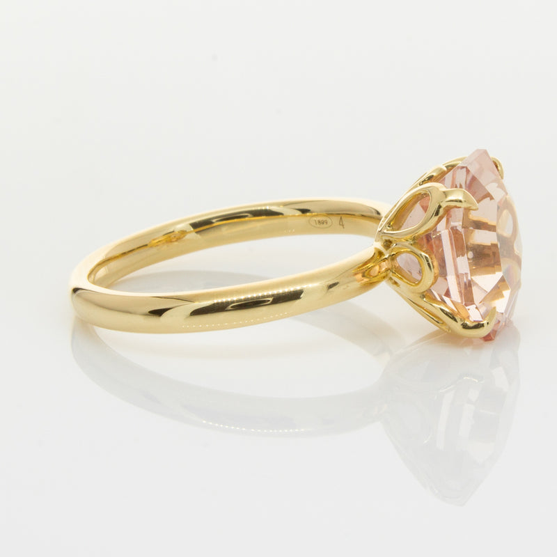 18ct Yellow Gold Morganite Octavia Ring-Ring-Walker & Hall
