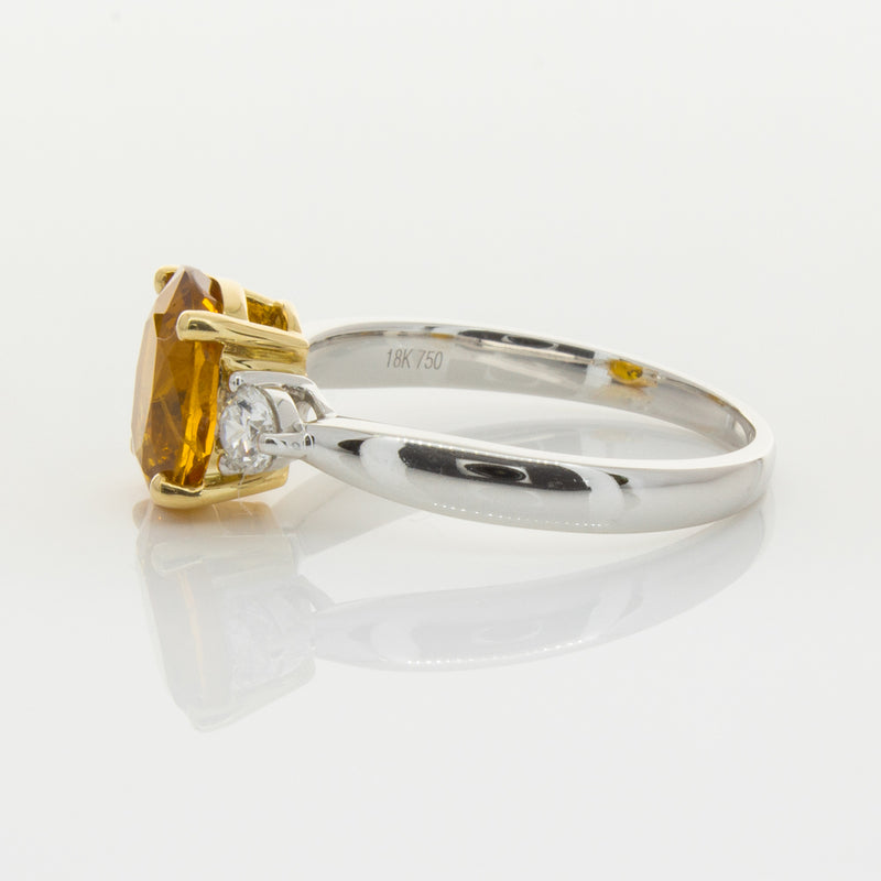 18ct White Gold Sapphire & Diamond Ring-Ring-Walker & Hall