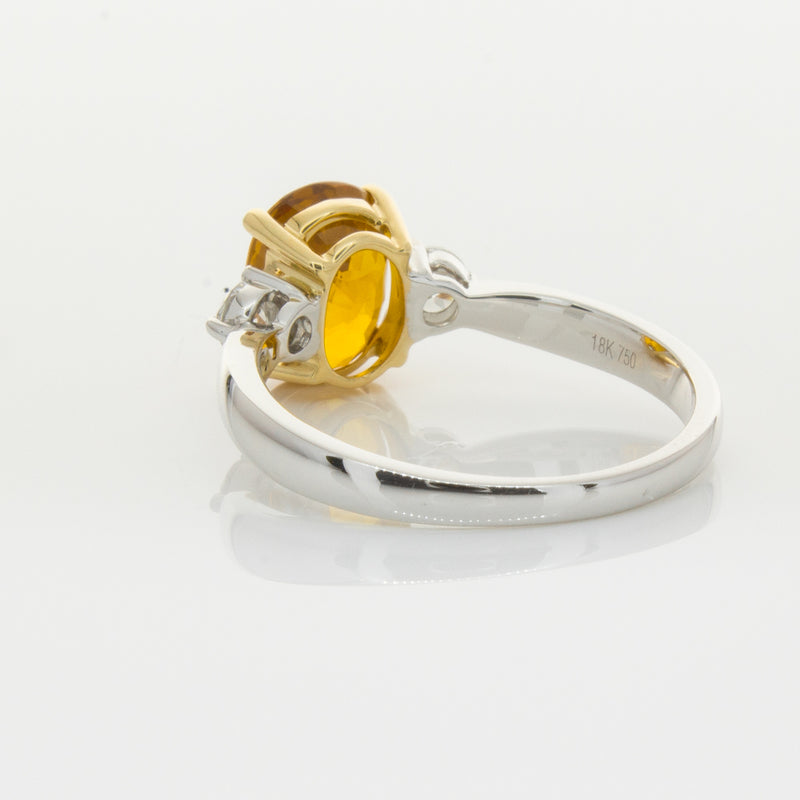 18ct White Gold Sapphire & Diamond Ring-Ring-Walker & Hall