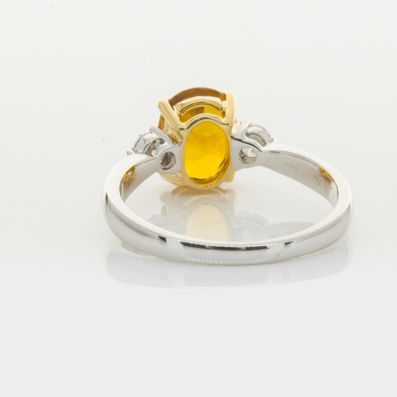 18ct White Gold Sapphire & Diamond Ring-Ring-Walker & Hall