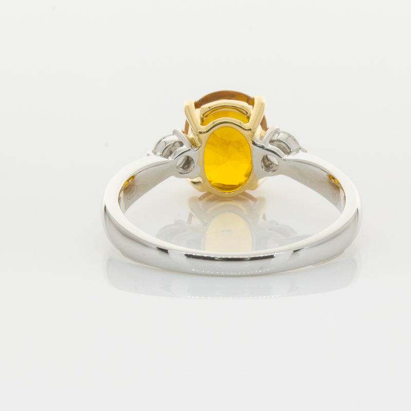 18ct White Gold Sapphire & Diamond Ring-Ring-Walker & Hall