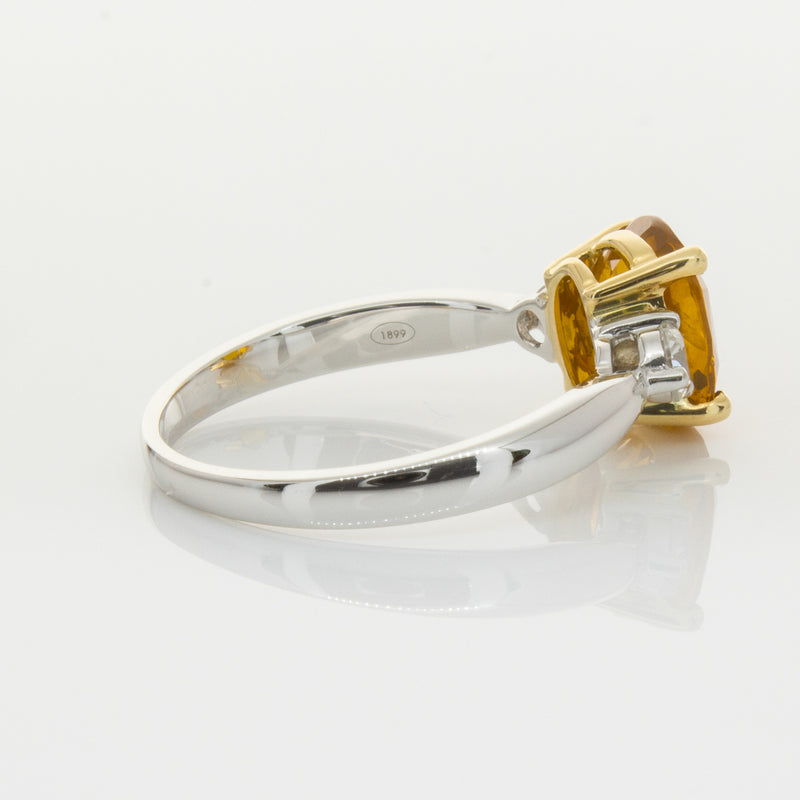 18ct White Gold Sapphire & Diamond Ring-Ring-Walker & Hall