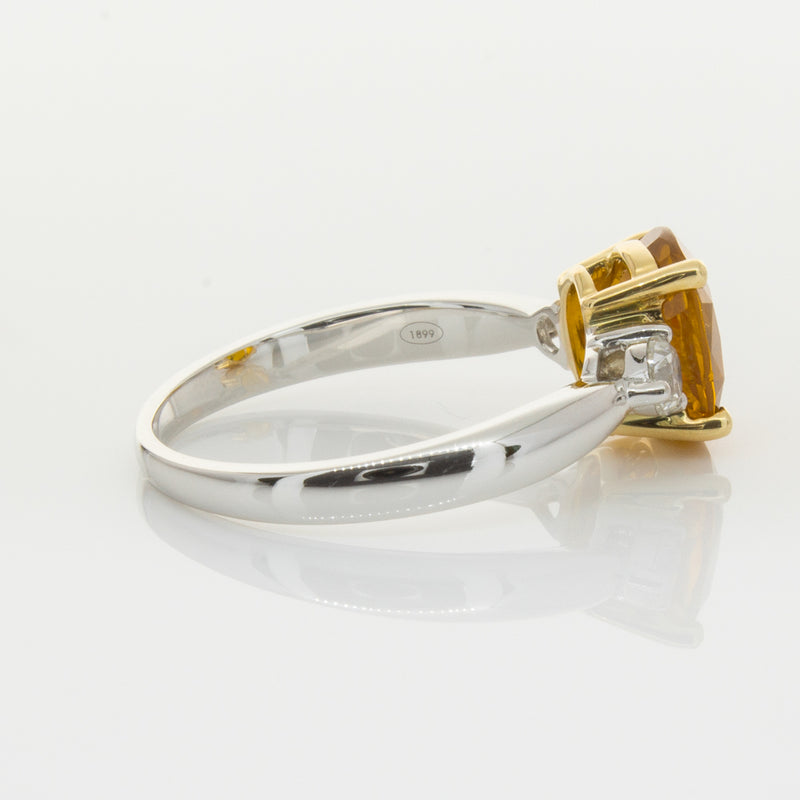 18ct White Gold Sapphire & Diamond Ring-Ring-Walker & Hall