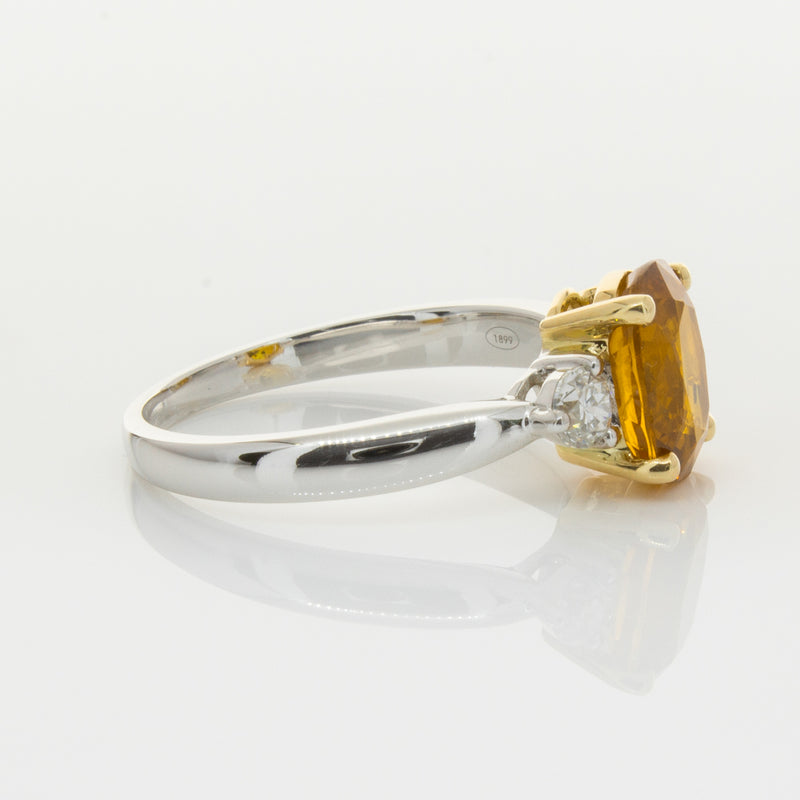 18ct White Gold Sapphire & Diamond Ring-Ring-Walker & Hall