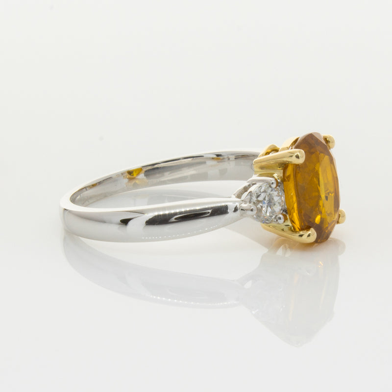 18ct White Gold Sapphire & Diamond Ring-Ring-Walker & Hall