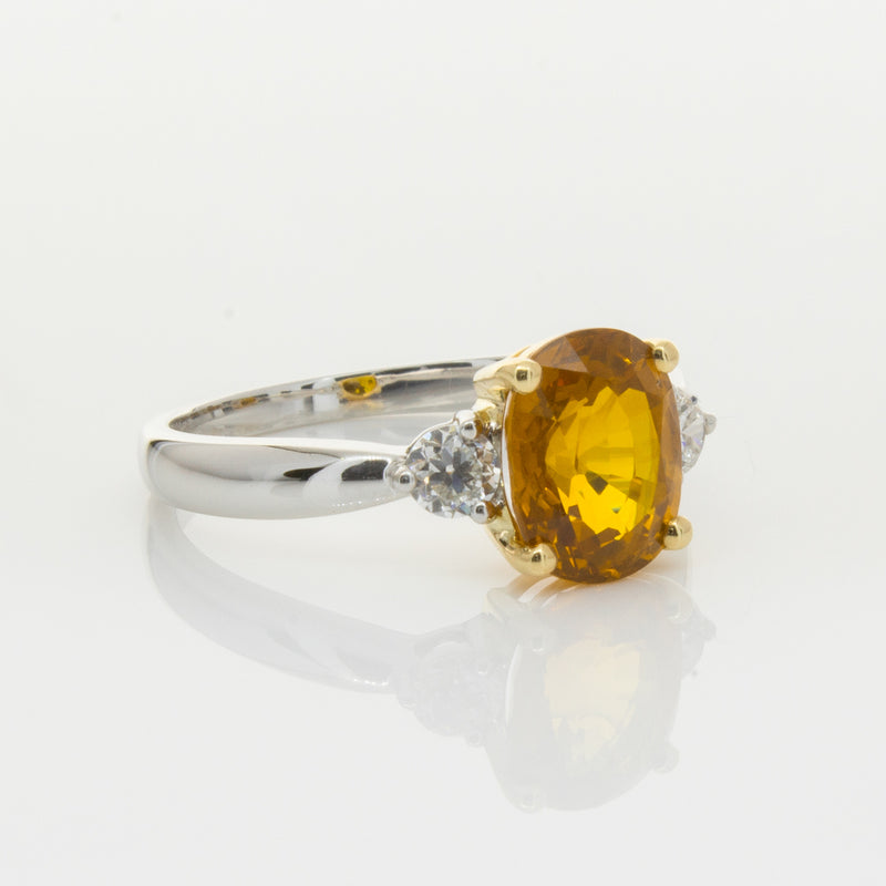 18ct White Gold Sapphire & Diamond Ring-Ring-Walker & Hall