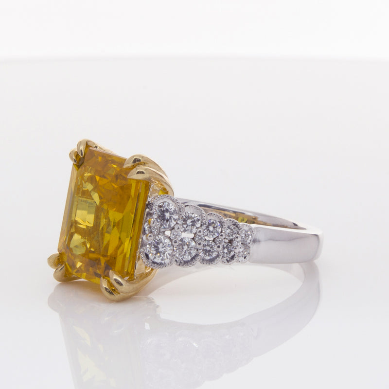 18ct White Gold Sapphire & Diamond Ring-Ring-Walker & Hall