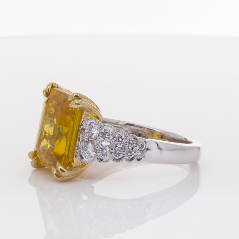 18ct White Gold Sapphire & Diamond Ring-Ring-Walker & Hall