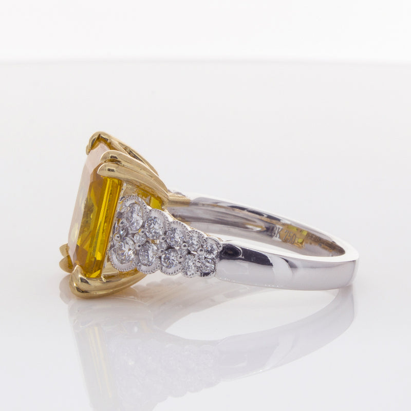 18ct White Gold Sapphire & Diamond Ring-Ring-Walker & Hall