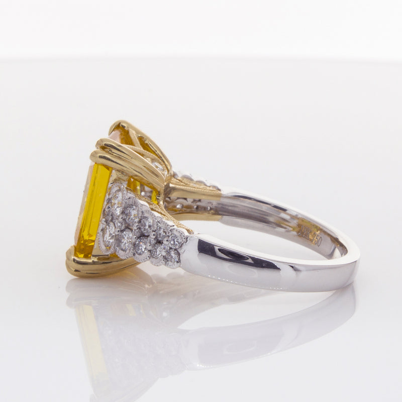 18ct White Gold Sapphire & Diamond Ring-Ring-Walker & Hall