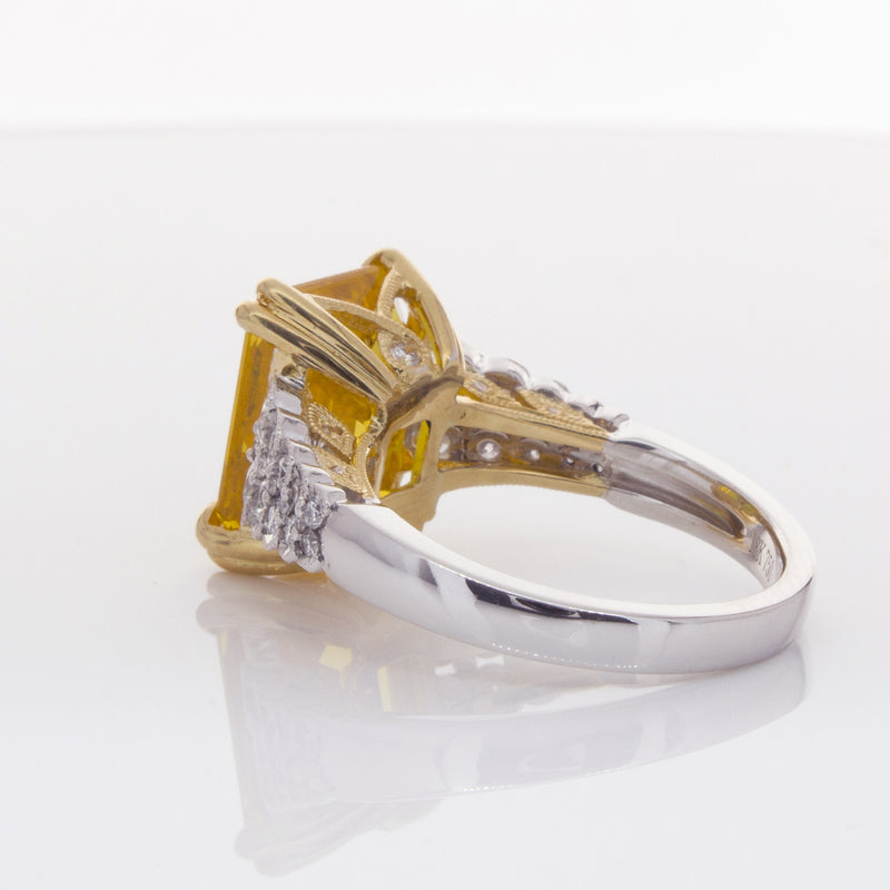 18ct White Gold Sapphire & Diamond Ring-Ring-Walker & Hall