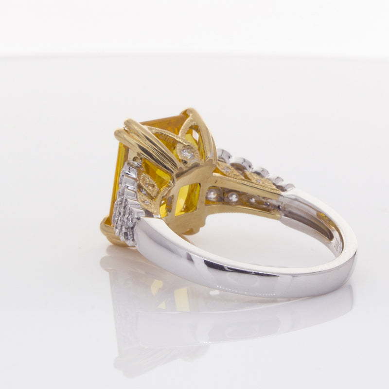 18ct White Gold Sapphire & Diamond Ring-Ring-Walker & Hall