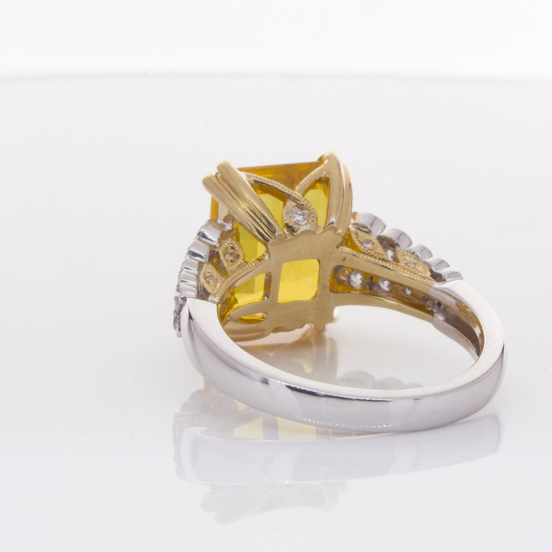 18ct White Gold Sapphire & Diamond Ring-Ring-Walker & Hall