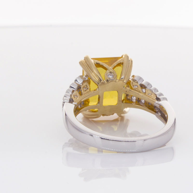 18ct White Gold Sapphire & Diamond Ring-Ring-Walker & Hall