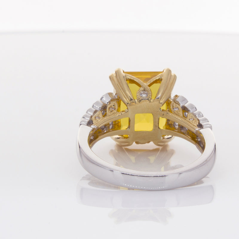 18ct White Gold Sapphire & Diamond Ring-Ring-Walker & Hall