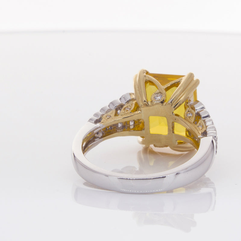 18ct White Gold Sapphire & Diamond Ring-Ring-Walker & Hall