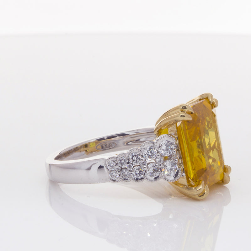 18ct White Gold Sapphire & Diamond Ring-Ring-Walker & Hall