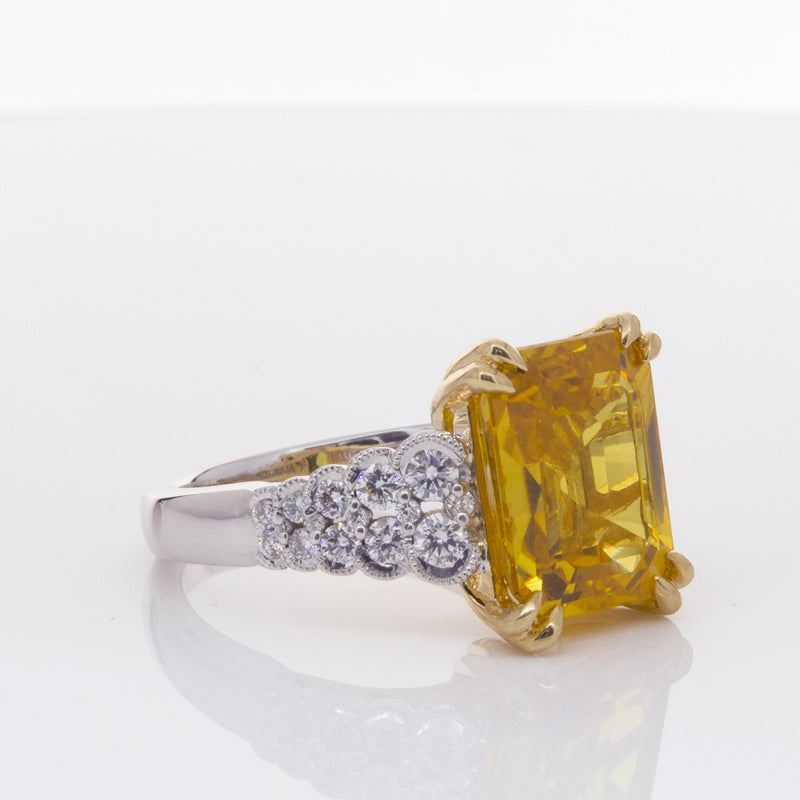 18ct White Gold Sapphire & Diamond Ring-Ring-Walker & Hall