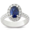 18ct White Gold Sapphire & Diamond Ring-Ring-Walker & Hall