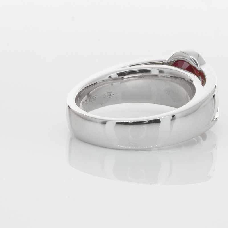 18ct White Gold Ruby & Diamond Ring-Ring-Walker & Hall