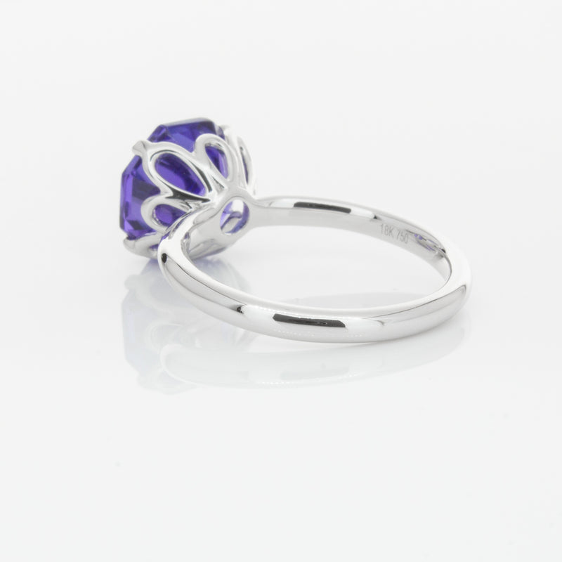 18ct White Gold Tanzanite Octavia Ring-Ring-Walker & Hall
