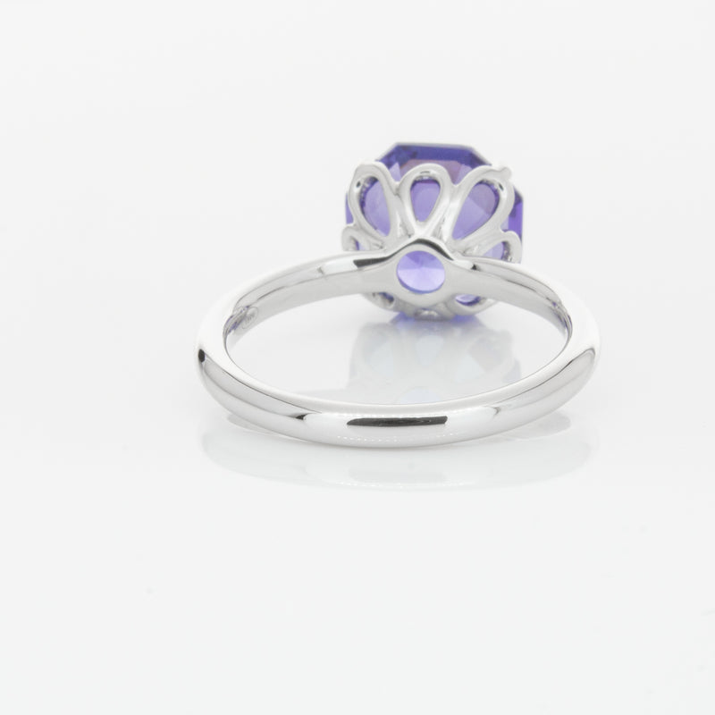 18ct White Gold Tanzanite Octavia Ring-Ring-Walker & Hall