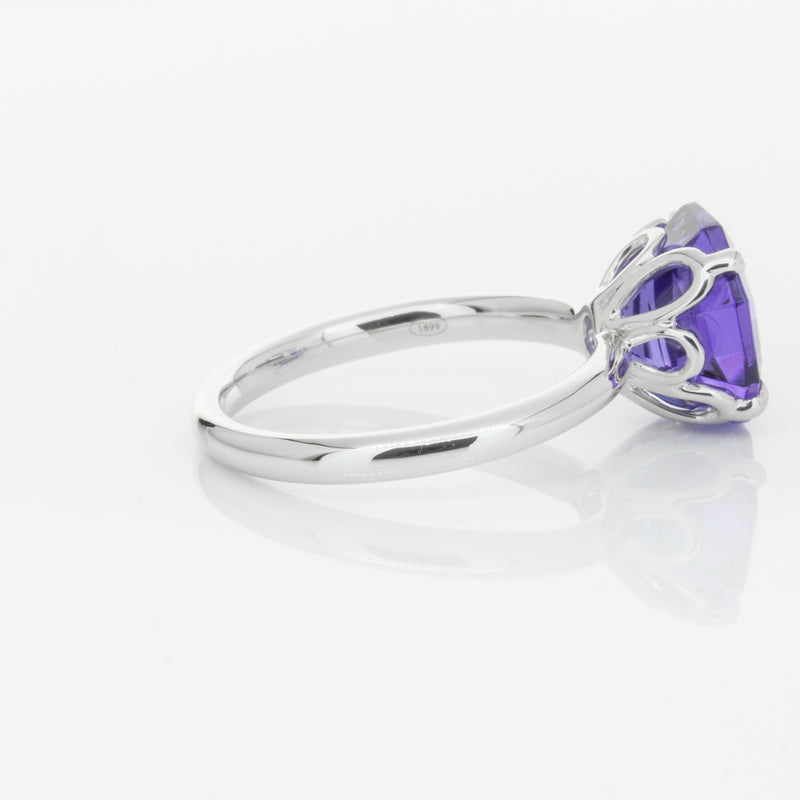 18ct White Gold Tanzanite Octavia Ring-Ring-Walker & Hall