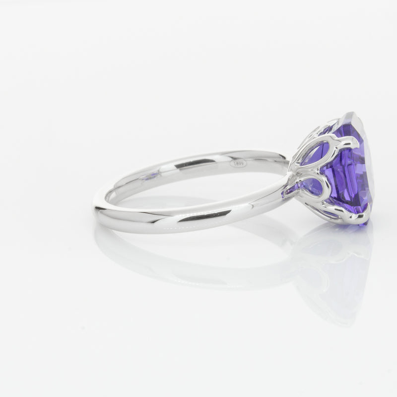 18ct White Gold Tanzanite Octavia Ring-Ring-Walker & Hall