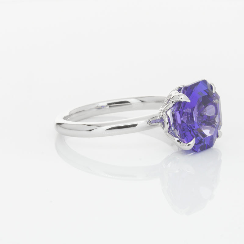 18ct White Gold Tanzanite Octavia Ring-Ring-Walker & Hall