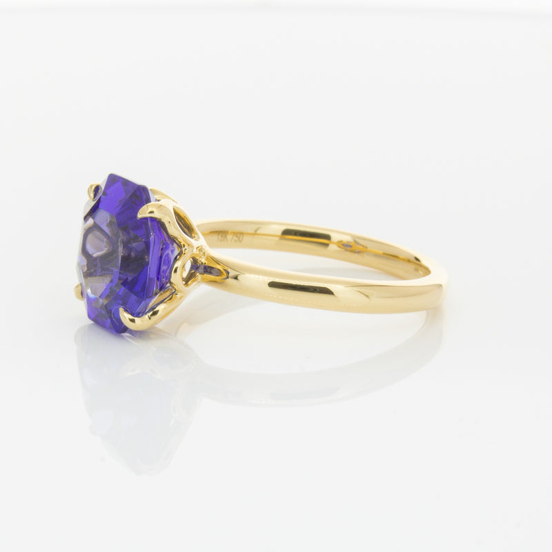 18ct Yellow Gold Tanzanite Octavia Ring-Ring-Walker & Hall