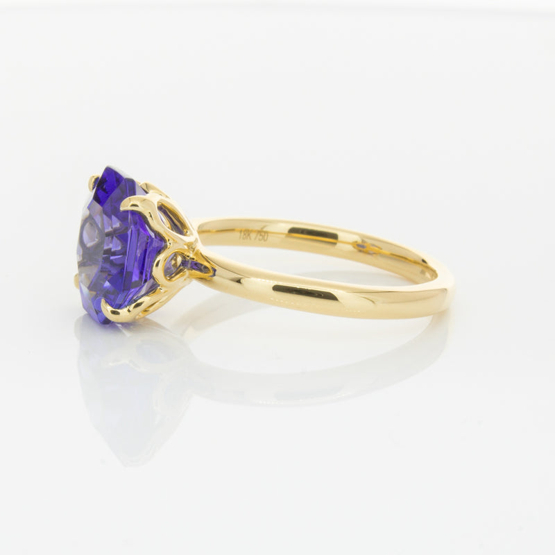 18ct Yellow Gold Tanzanite Octavia Ring-Ring-Walker & Hall