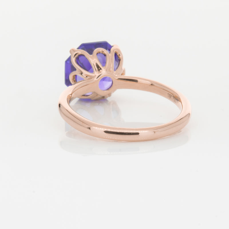 18ct Rose Gold Tanzanite Octavia Ring-Ring-Walker & Hall
