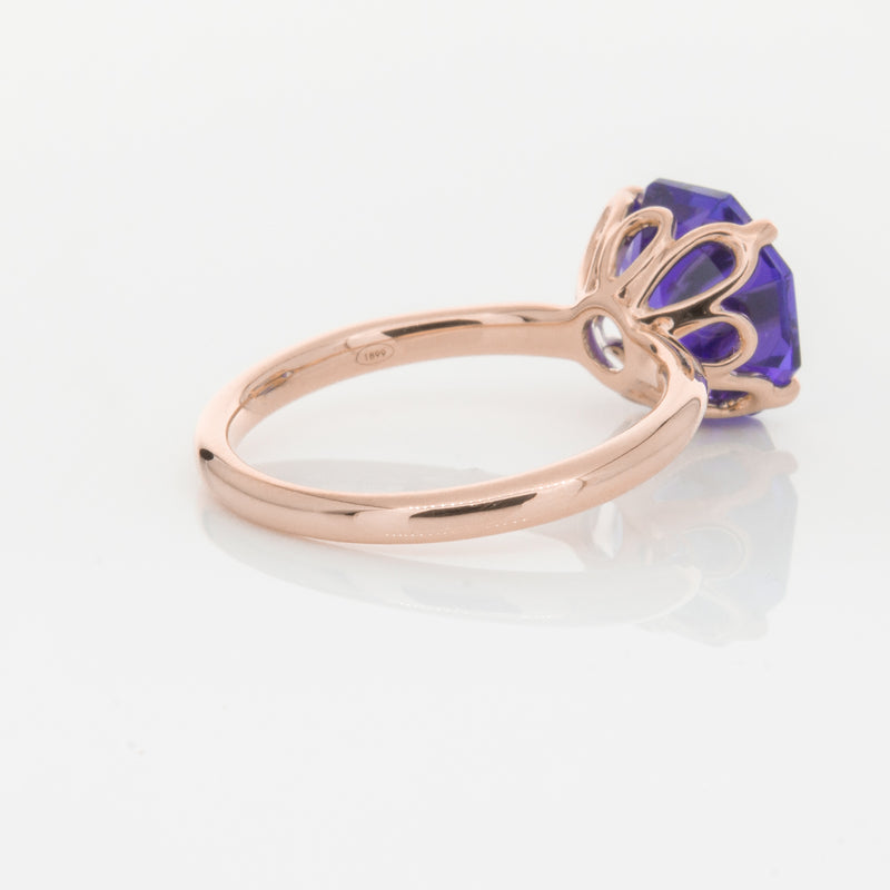 18ct Rose Gold Tanzanite Octavia Ring-Ring-Walker & Hall
