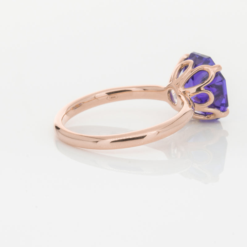 18ct Rose Gold Tanzanite Octavia Ring-Ring-Walker & Hall