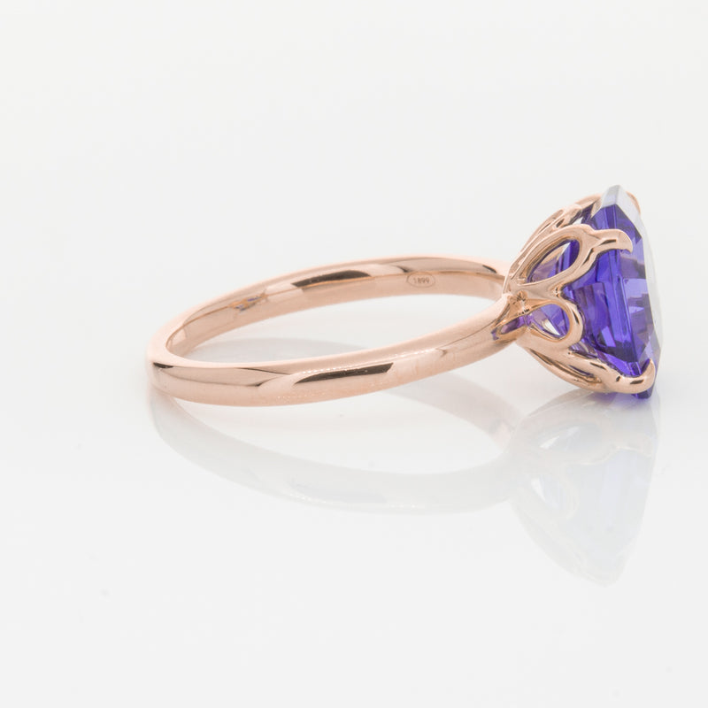 18ct Rose Gold Tanzanite Octavia Ring-Ring-Walker & Hall
