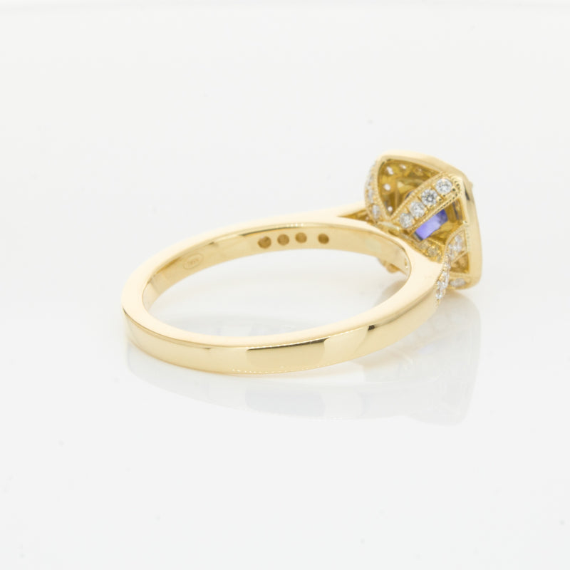 18ct Yellow Gold 1.05ct Sapphire & Diamond Aurora Ring-Ring-Walker & Hall