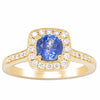 18ct Yellow Gold 1.05ct Sapphire & Diamond Aurora Ring-Ring-Walker & Hall
