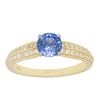 18ct Yellow Gold Sapphire & Diamond Ring-Ring-Walker & Hall