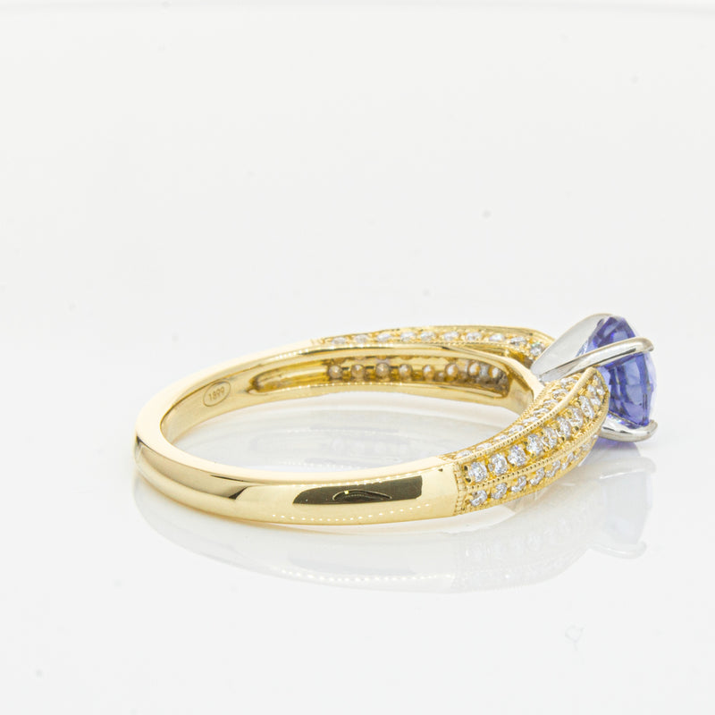 18ct Yellow Gold Sapphire & Diamond Ring-Ring-Walker & Hall