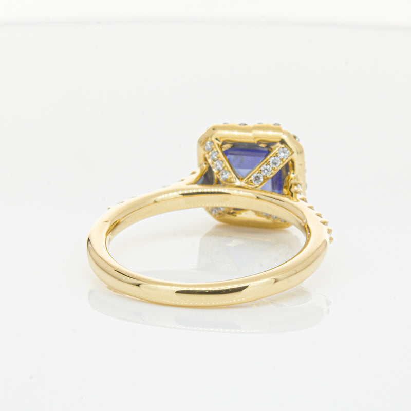 18ct Yellow Gold Sapphire & Diamond Ring-Ring-Walker & Hall