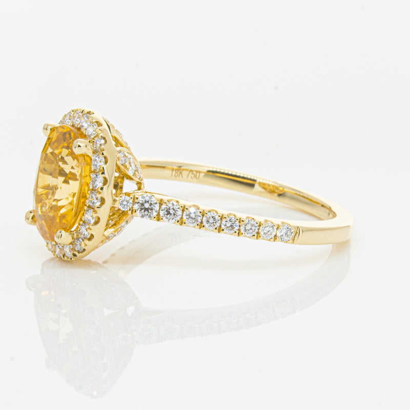 18ct Yellow Gold Sapphire & Diamond Sierra Ring-Ring-Walker & Hall