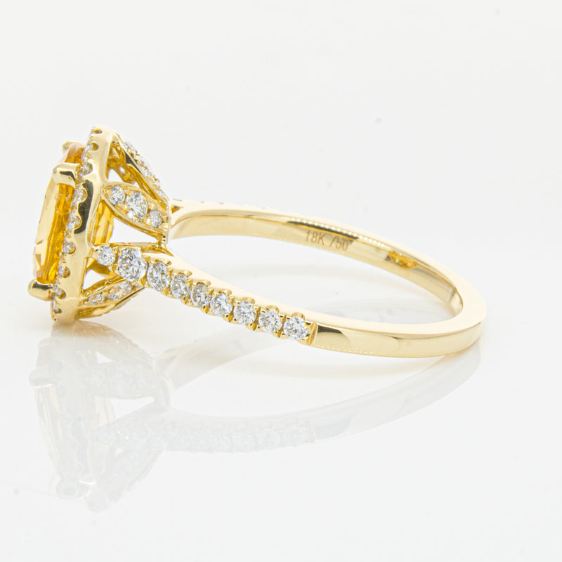 18ct Yellow Gold Sapphire & Diamond Sierra Ring-Ring-Walker & Hall