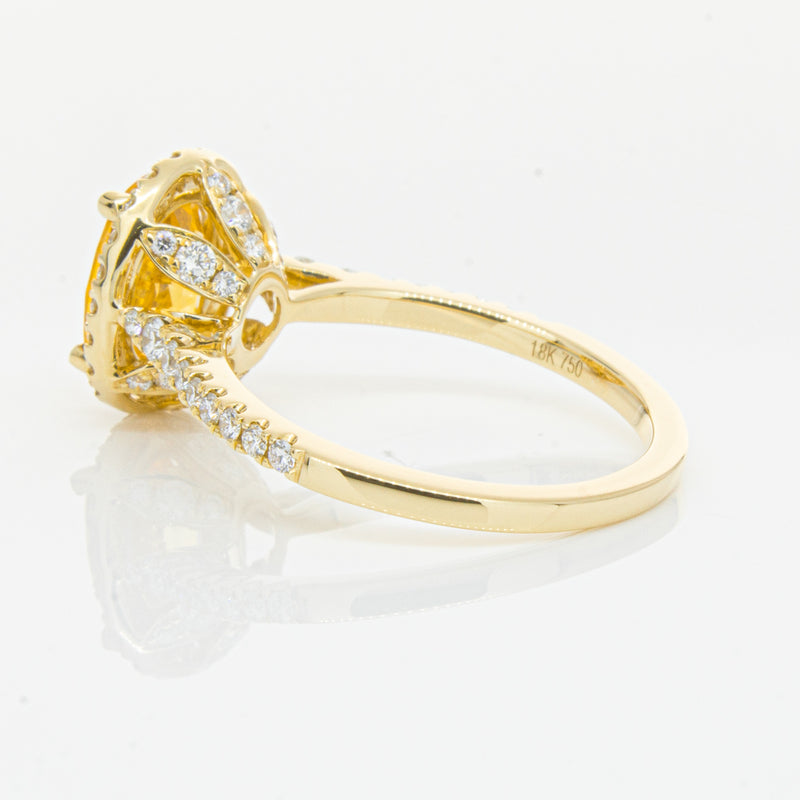 18ct Yellow Gold Sapphire & Diamond Sierra Ring-Ring-Walker & Hall