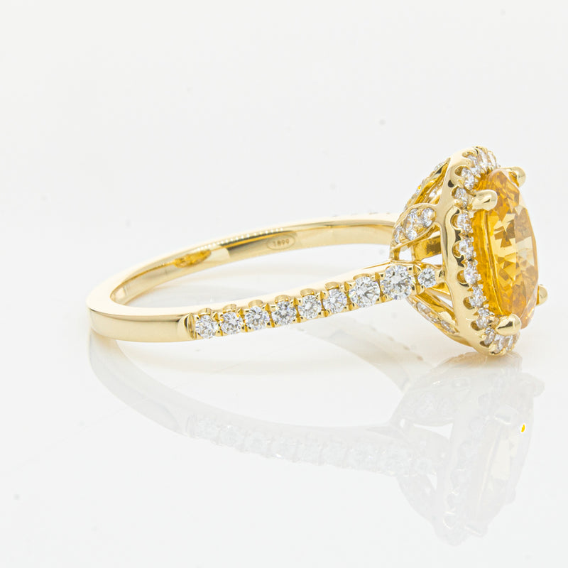 18ct Yellow Gold Sapphire & Diamond Sierra Ring-Ring-Walker & Hall